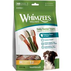 Whimzees Daily Dental Toothbrush for Medium Dogs 12-pack