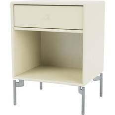 Montana Furniture Dream with Legs Vanilla/Chrome Bedside Table 30x35.4cm