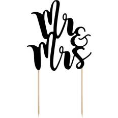 PartyDeco Mr&Mrs Black Kagedekoration