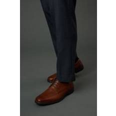 Laced Derby Burton Formal Leather Derby Shoe - Tan