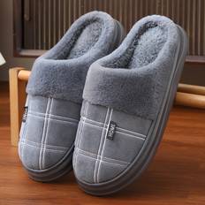 Men Slippers Temu Pair Of Winter Warm Men's Oversized Slippers