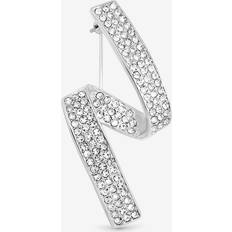 Brooches Jon Richard Silver Plated Contempoary Pave Brooch - Silver