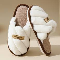 Vita Innetofflor Temu Winter Women's Anti-slip Warm Slippers - Indoor