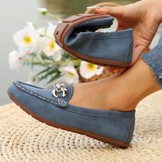 Low Shoes Temu Women's Casual On Flats Pu Upper Insole Fabric Lining - Flats