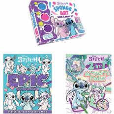 Disney Creativity Sets Disney Stitch Sponge Art Book Paint Set