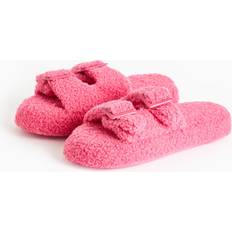 Double Strap Slippers - Pink Borg
