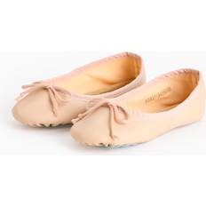 Pink Ballerinas Children's Shoes Tu Ballet Shoes In Mesh Bag -