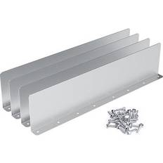 Sodial Silver 4pcs Gutter Valley Splash Guard 3501