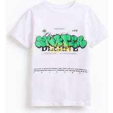 Tu T-shirts Tu Graffiti Graphic Print T-Shirt - White