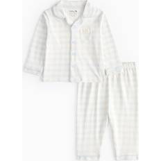 Checkered Night Garments Tu Gingham Printed Pyjamas - Blue