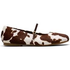 Suede Ballerinas Clarks Livia Sky Cow Print Bar Shoes -