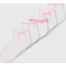 Checkered Underwear Tu Gingham Socks 5 Pack - Pink