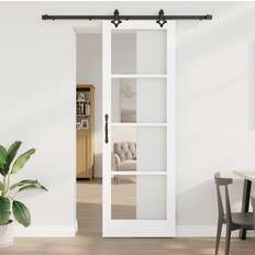 Skydedøre vidaXL Glidende Dør Orkdal Hvid 78 232 cm Skydedør (x)
