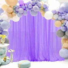 Dark Dark Purple Nylon Mesh Wedding Party 1.53m