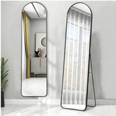 Full length floor mirror Arched Full-Length Black Floor Mirror