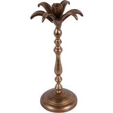 Brown Candlesticks Laura Ashley Antique Brass Large Palm Tree L13 x W13 x H36 cm Candlestick