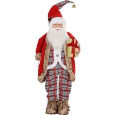 Decorations Homcom 141cm Animated Santa Claus with Sound Activated Decoration