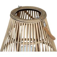 Brown Lanterns Hill Interiors Ellipse Wicker Brown One Size Lantern