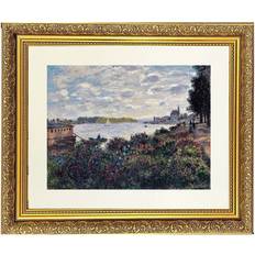 Gold Framed Art Coastal 1 Print Gold Dahlia 11 x 9 Inch Framed Art