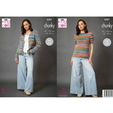 King Cole Chunky Knitting Pattern 6381