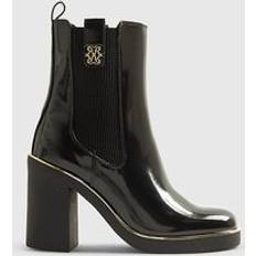Patent Leather Chelsea Boots River Island Womens Black Heeled Chelsea Boots