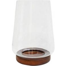 Brown Lanterns Ivyline Harvey Tapered Dome Walnut L20 x W20 x H25.5 cm Brown Lantern