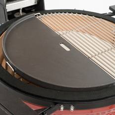 Kamado Joe Griddle Plates Kamado Joe Half-Moon Cast Iron Reversible Griddle Matte Black
