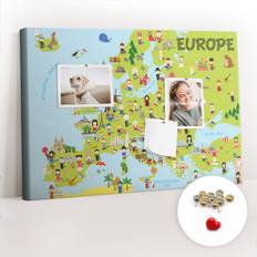 Bulletin Boards Wall Mounted Cork Board 40cm H x 60cm W x 2.5cm D