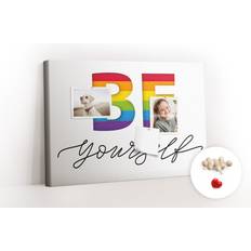 Bulletin Boards Wall Mounted Cork Board With Print 40cm H x 60cm W x 2.5cm D