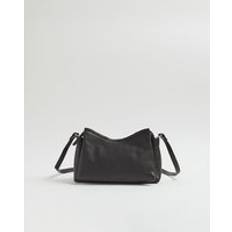 River Island Leather Crossbody Bags River Island Womens Black Leather Cross Body Bag