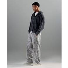 Camouflage - Men Jeans River Island Baggy Fit Camouflage Jeans - Brown