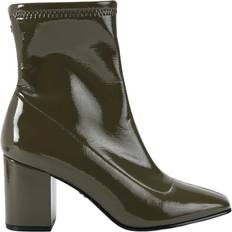 Patent Leather Boots Carvela Strut Patent Ankle Boots - Green