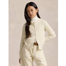 Ralph Lauren Cardigans Ralph Lauren Kids Long Sleeved Cable Knit Cardigan Clubhouse Cream