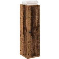 Bathroom Cabinet with Roll Holder 20.5x22x72 cm