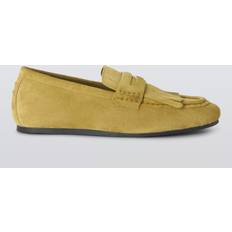 Green Moccasins John Lewis Fly Penny Suede Coin Fringe Moccasins - Green