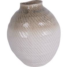 Ceramic Woven Large White Vase