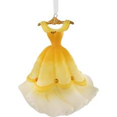 Yellow Christmas Tree Ornaments Signature Ceramic Belle Dress Decoration Christmas Tree Ornament
