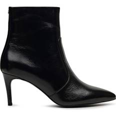 Duchess Close Leather Ankle Boots - Black