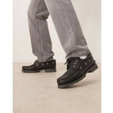 Timberland Authentic 3-Eye Lug Handsewn Boat Shoe - Black