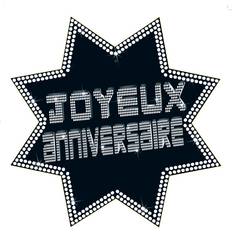 VIP Happy Birthday Star Cutout 34 x 32 cm