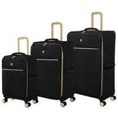 IT Luggage Luggage IT Luggage Esplanade Black 3Pc Suitcase Set