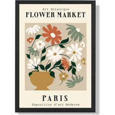 Artze Wall Paris Beige Green A4 Framed Art