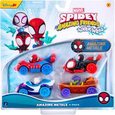Disney Leksaksfordon Disney Spidey Amazing Metals Car 4 Pack