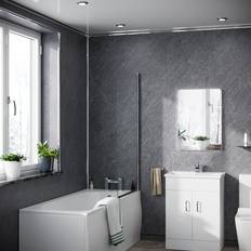 Showers Nes Home PVC Cladding Shower Panel 2400 x 1000 x 10mm Slate Grey