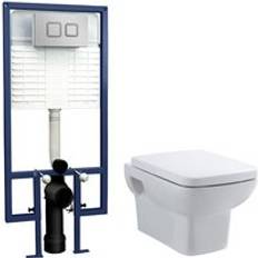 Water Toilets Balterley Alba Soft Square Wall Hung Toilet Pan 360mm