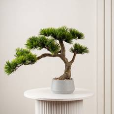 45cm Pine Tree Bonsai Cement Effect Pot Artificial Plant