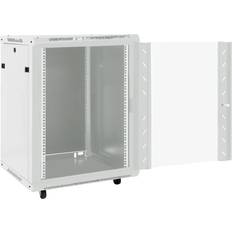 vidaXL 15U Network Cabinet 19 IP20 Grey
