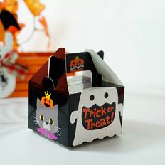 Ghost Cat Design Halloween Tote Boxes