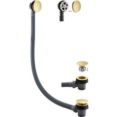 Drain Valves B&Q Brushed Brass Effect Brass Click Dia 66mm