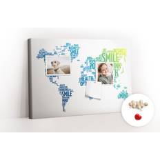 East Urban Home Wall Mounted Bulletin Print 40cm H x 60cm W x 2.5cm D Notice Board